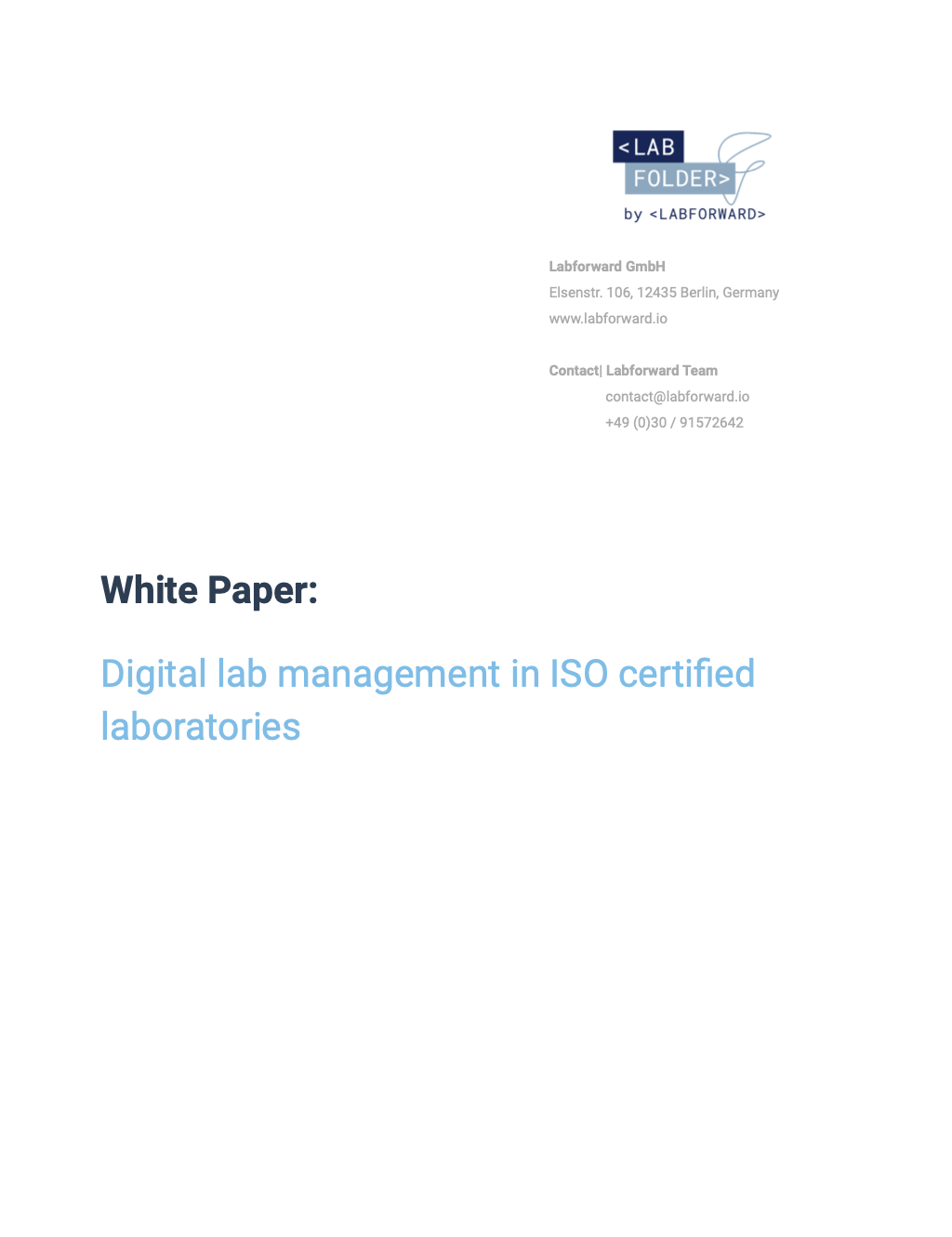 Digital lab management