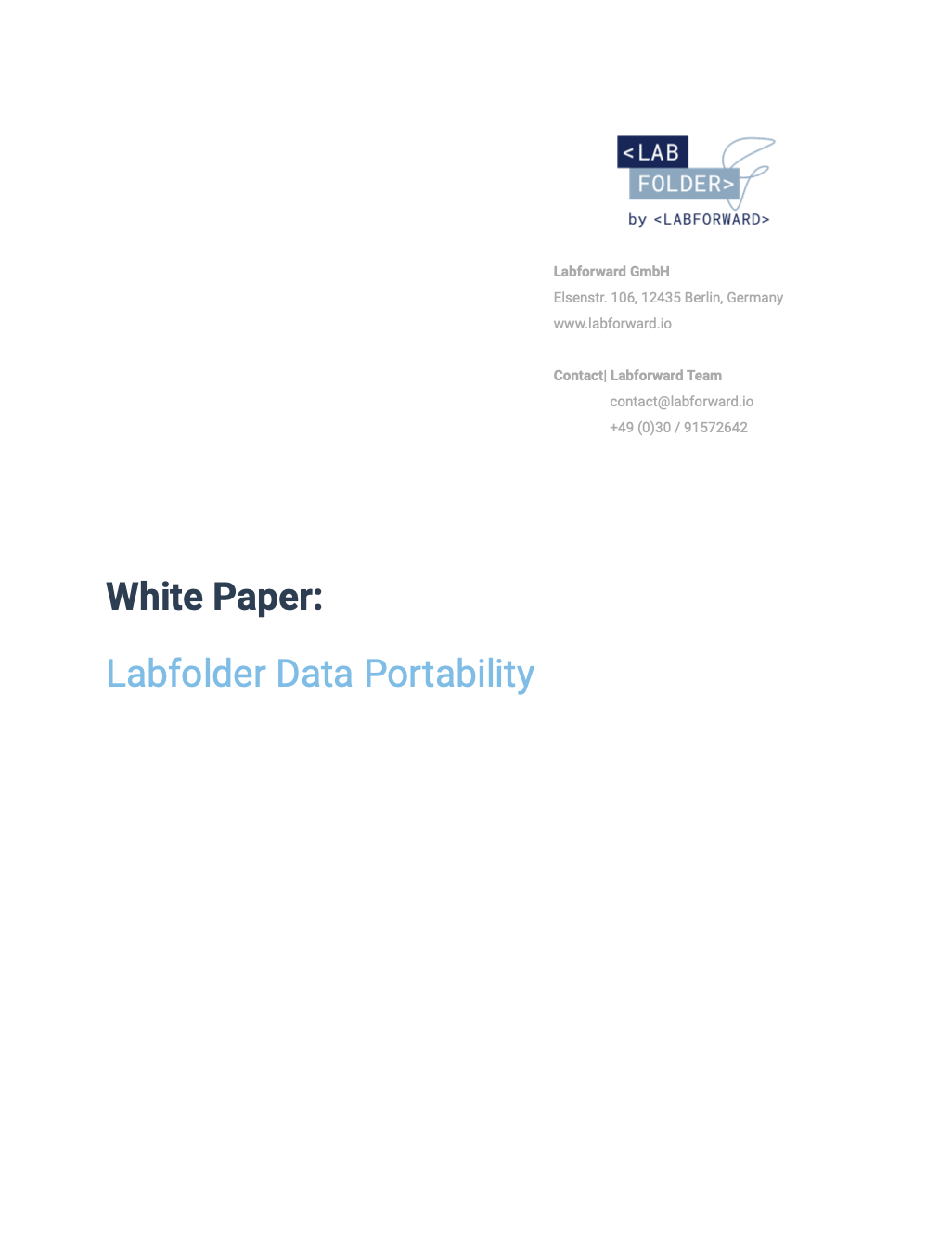 Data Portability