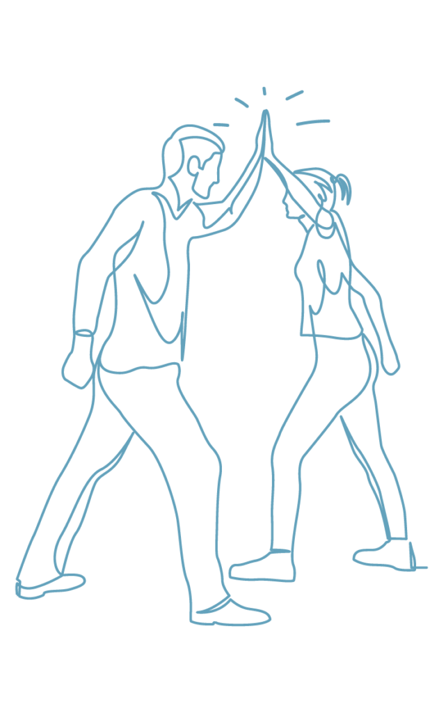 Labfolder_LAB_illus_teamwork_2p_giveme5_S